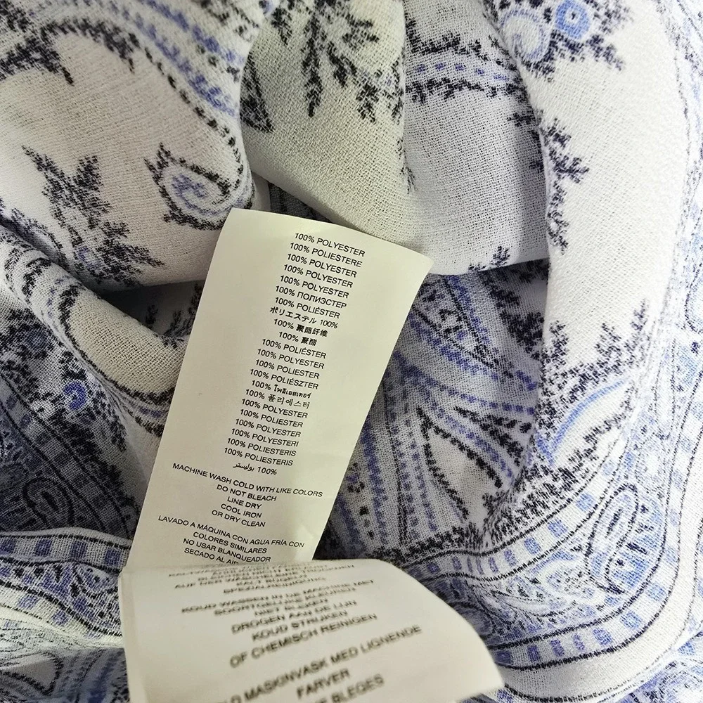 Michael Michael Kors Poncho Tunic Top Size L/XL Scarf Bandana Print Flowy Boho